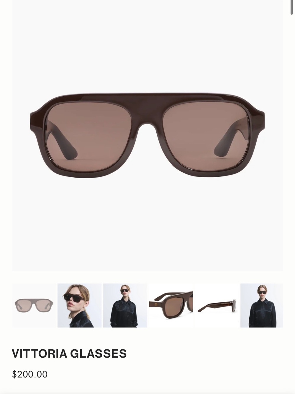 Heaven Mayhem Vittoria Brown Sunglasses
